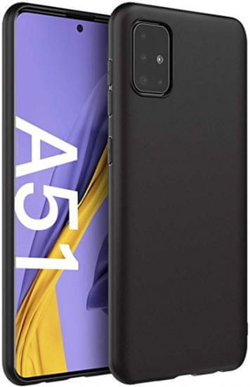 Ovitek za Samsung Galaxy A51, silikonski, mat črn