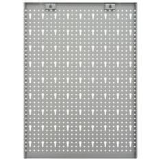 Vidaxl Stenske plošče za obešanje orodja 4 kosi 40x58 cm jeklo
