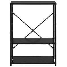 Vidaxl Omarica za mikrovalovno pečico črna 60x39,6x79,5 cm iverna pl.