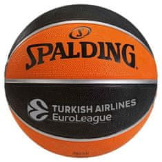 Spalding Euroleague TF-150 žoga za košarko, replika, vel. 5, črna/oranžna