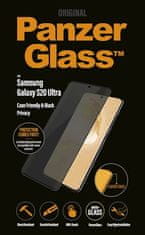 PanzerGlass zaščitno steklo za Samsung Galaxy S20 Ultra, Case Friendly, Privacy, črno