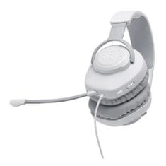 JBL Quantum 100 Gaming slušalke, bele