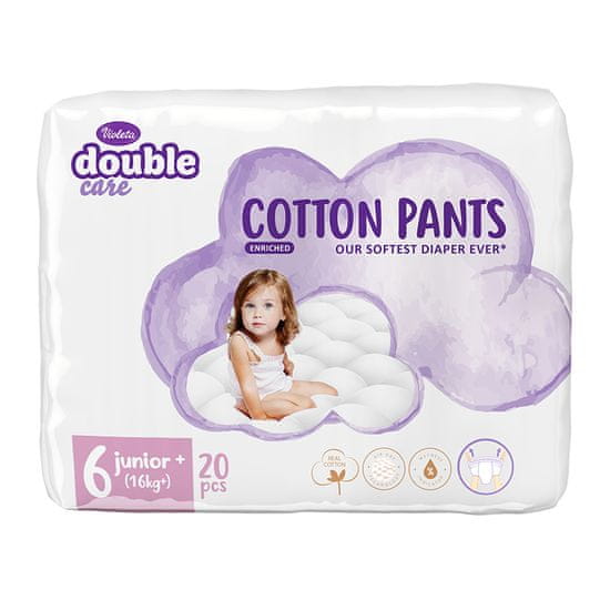 Violeta plenice Cotton Junior Plus, hlačne, vel. 6, 20/1
