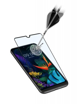 CellularLine steklo za LG K50/Q60, zaščitno, črno