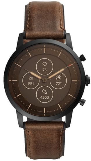 Fossil FTW7008 Hybrid Watch M Dark Brown Leather pametna ročna ura