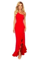 Numoco Ženska asimetrična obleka Morgauwse rdeča L