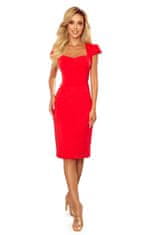 Numoco Ženska midi obleka Condwined rdeča XL