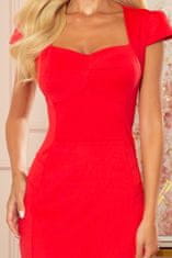 Numoco Ženska midi obleka Condwined rdeča XL