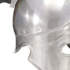 shumee Grška bojevniška čelada starinska kopija LARP srebrno jeklo