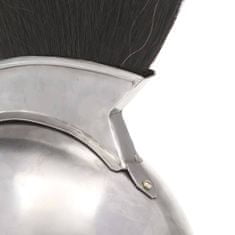 Vidaxl Grška bojevniška čelada starinska kopija LARP srebrno jeklo