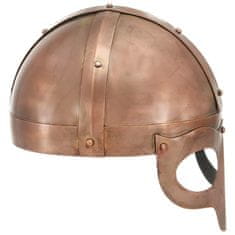 Vidaxl Vikinška čelada starinska kopija LARP bakreno jeklo