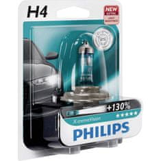Philips 12V H4 60/55W P43T X-treme Vision +130% 1 kos