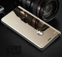 Onasi Clear View ovitek za Huawei P40 lite, preklopni, zlat