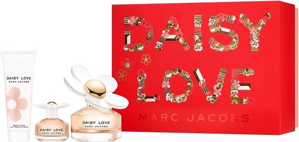 Marc Jacobs Daisy Love darilni set, EdT, 100 ml + mleko za telo, 75 ml + EdT, 4 ml