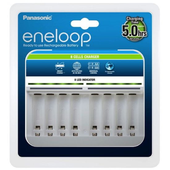 Panasonic Eneloop Charger polnilnik, za 8 baterij