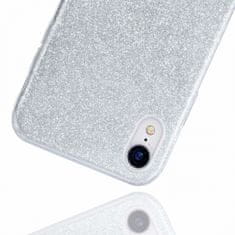 ovitek Bling za Huawei P40, silikonski, z bleščicami, srebrn