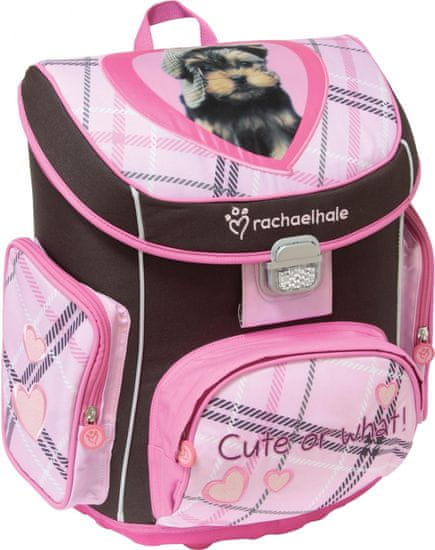 Rachael Hale šolska torba, ABC, črna/roza