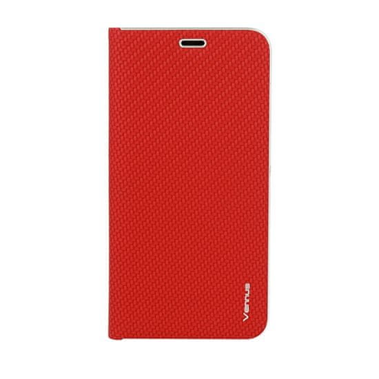 Havana Premium ovitek za Samsung Galaxy A51 A515, preklopni, magnetni, karbon rdeč