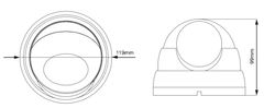 Avtech DGM2443SVSE - 2MPX MOTORZOOM IP DOME KAMERA