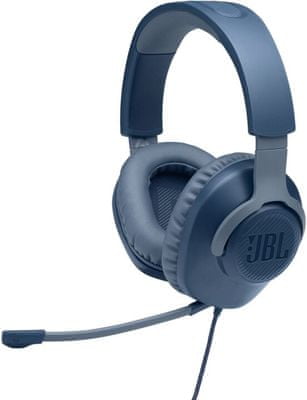 JBL Quantum 100 slušalke, modre (JBLQUANTUM100BLU) igralne slušalke pc ps4 xbox switch 3,5 mm jack