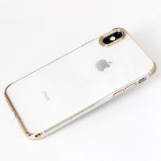 Elegance ovitek za Apple iPhone 11 Pro, silikonski, ultra tanek, prozoren z zlatim robom
