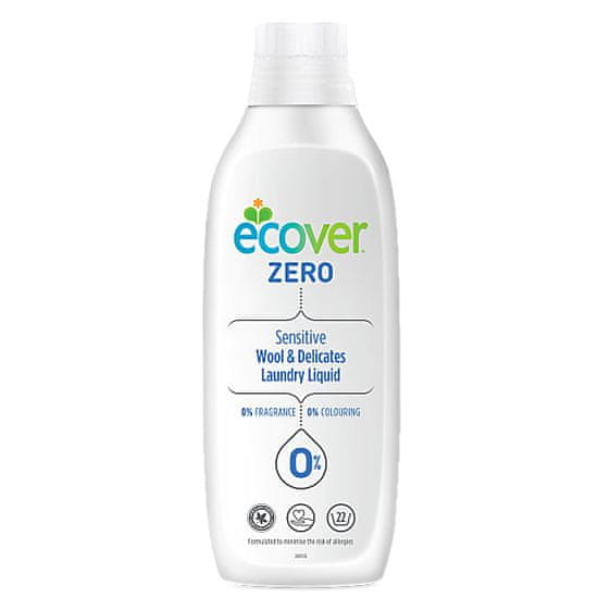 Ecover ZERO Sensitive za občutljivo perilo 1L, 22pd