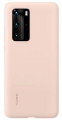 Huawei original ovitek za Huawei P40 Pro / Plus, silikonski, roza