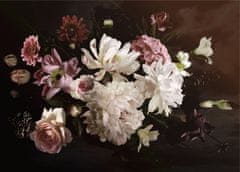 AG Design fototapeta Kompozicija cvetja na temnem ozadju, 160 x 110 cm