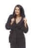 Ženski kopalni plašč s kapuco 05 Black Chocolate kopalni plašč velikost S