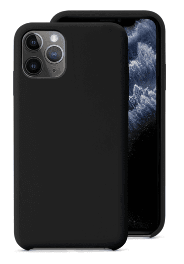 EPICO Silicone Case ovitek za iPhone 12/12 Pro (6,1"), črn