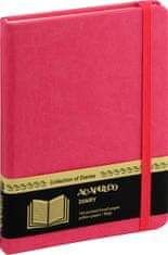 nb grafo Notes A6 črte trde platnice, 96 listov, z elastiko, 0345.12, Acapulco roza