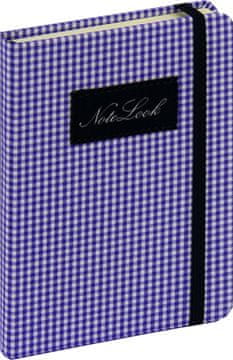 noteLook Notes A6 črte trde platnice, 100 listov, z elastiko, 78942, Notelook moder
