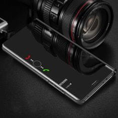 Onasi Clear View ovitek za Huawei Nova 5T, preklopni, črn