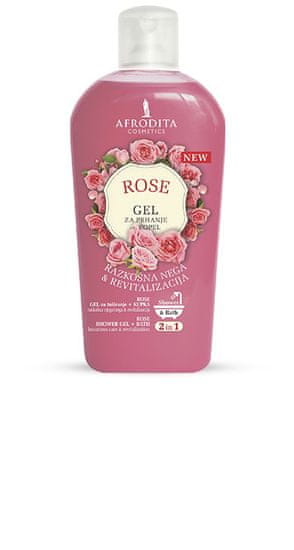 Kozmetika Afrodita gel za tuširanje, Rose, 1000 ml