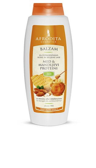 Kozmetika Afrodita balzam za lase, med & mandljevi proteini, 400 ml