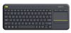Logitech K400 Plus brezžična tipkovnica, črna