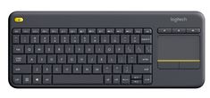 Logitech K400 Plus brezžična tipkovnica, črna