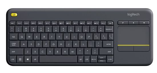 Logitech K400 Plus brezžična tipkovnica, črna