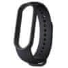 BStrap Silicone pašček za Xiaomi Mi Band 5/6/7, black