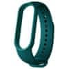 Silicone pašček za Xiaomi Mi Band 5/6/7, dark green