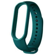 BStrap Silicone pašček za Xiaomi Mi Band 5/6/7, dark green