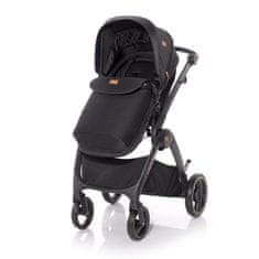 Otroški voziček ADRIA (2v1) + Prevleka + Toba BLACK
