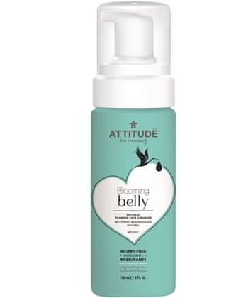 Attitude Blooming Belly Naravni peneči gel za čiščenje obraza ne samo za nosečnice z arganom, 150 ml