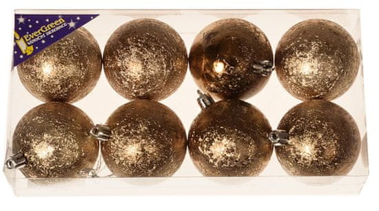 EverGreen Božične krogle, 8x, 6 cm7