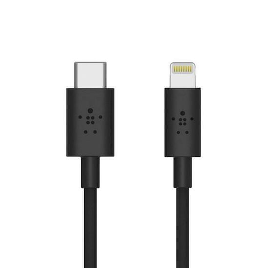Belkin Lightning kabel s priključkom USB-C, črn