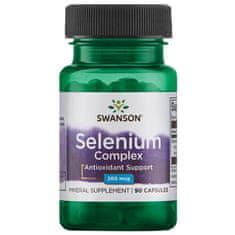 Swanson Selenium kompleks, selenov glicinat, 200 mcg, 90 kapsul