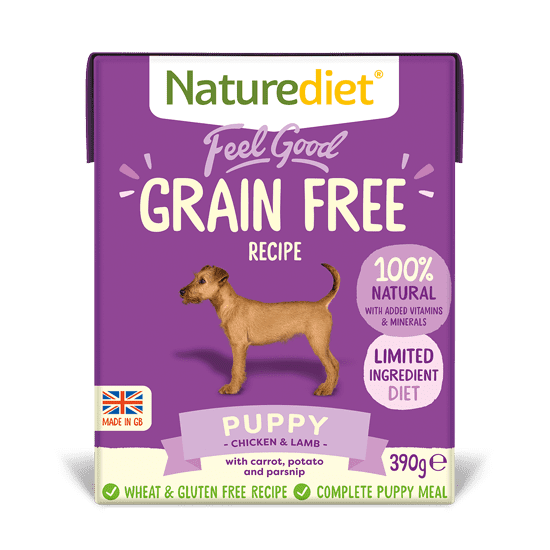 Naturediet Feel Good Grain Free Puppy hrana za pasje mladiče, 390 g