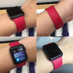 4wrist Silicone band for Apple Watch - Burgundy 38/40 mm - S/M