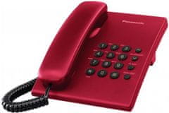 Panasonic KX-TS500FXR žični telefon, rdeč