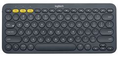 Logitech K380 Multi-device Bluetooth brezžična tipkovnica, temno siva